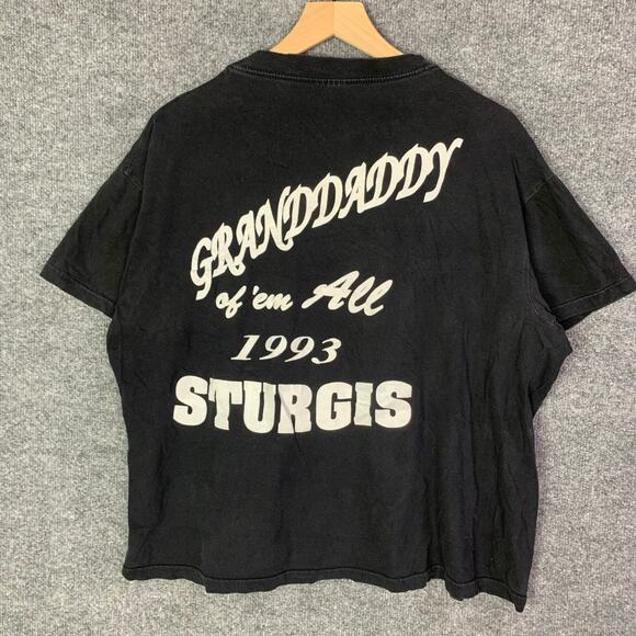 Vintage Sturgis 1993 53Th Annual Bike Rally Mens Graphic T Shirt Single Stitch L - Picture 2 of 9